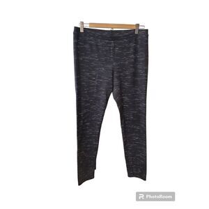 Lauren Conrad Leggings Women Size L Space Dyed Black White Pull on Elastic Waist